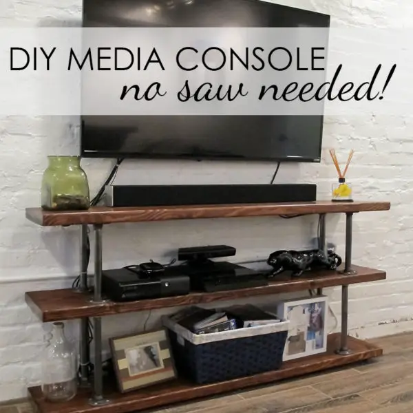 DIY Industrial Media Console