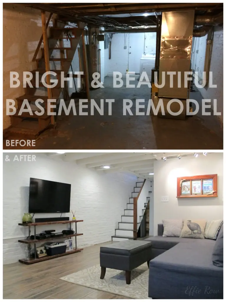 Bright & beautiful basement remodel