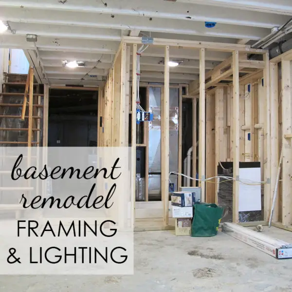 Basement Made Beautiful Part 2: Framing & Lighting the Space