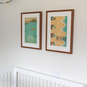 Simple safety tips for hanging artwork in a nursery or over a crib.