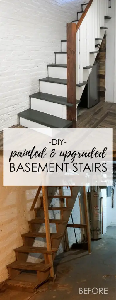 Affordable option to redo basement stairs. This full basement reno is AMAZING!