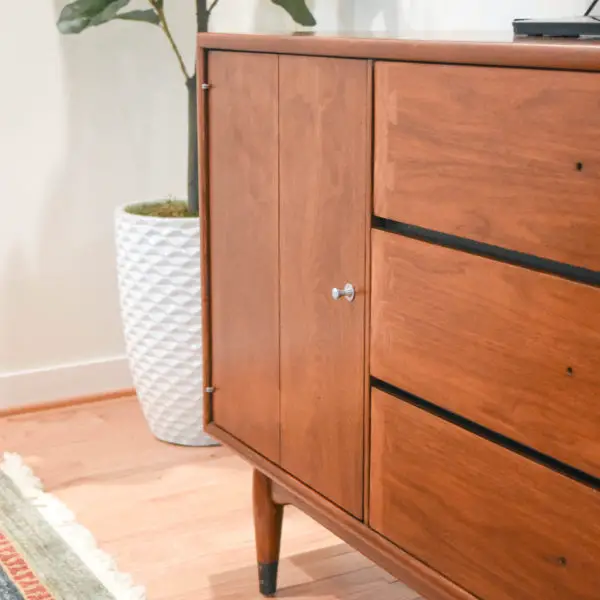 Mid Century Console Cabinet Restoration