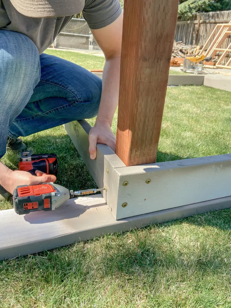 Simple steps for a DIY playhouse deck. 