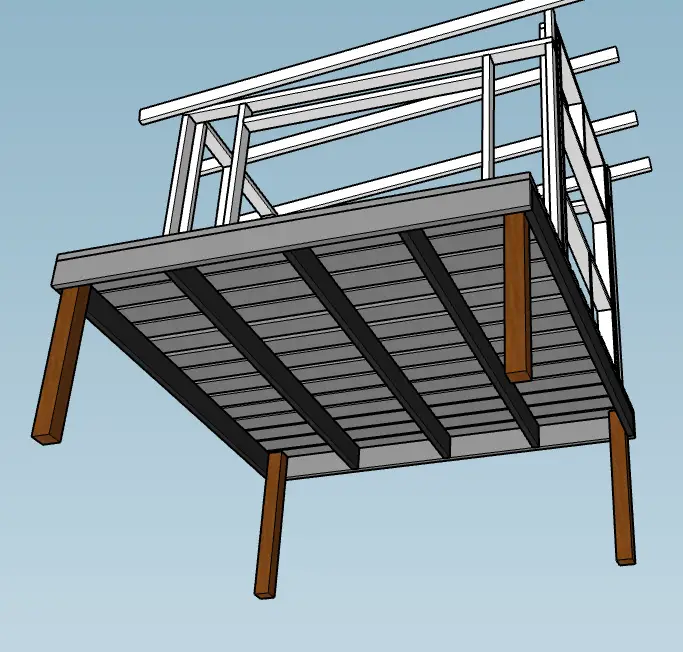 DIY playhouse - deck tutorial. | EffieRow.com