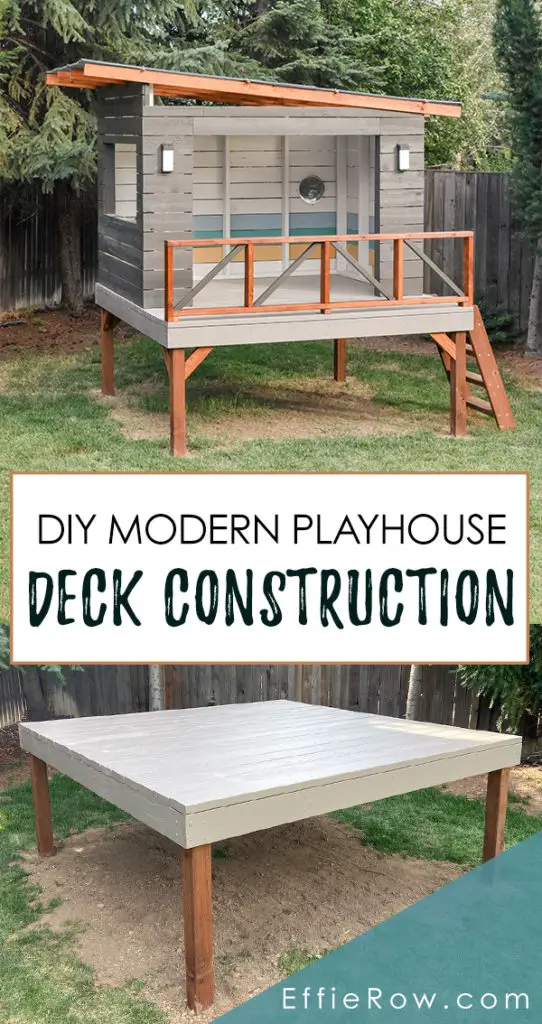 DIY modern playhouse with materials and cut list. This could be customized in some really fun ways. 