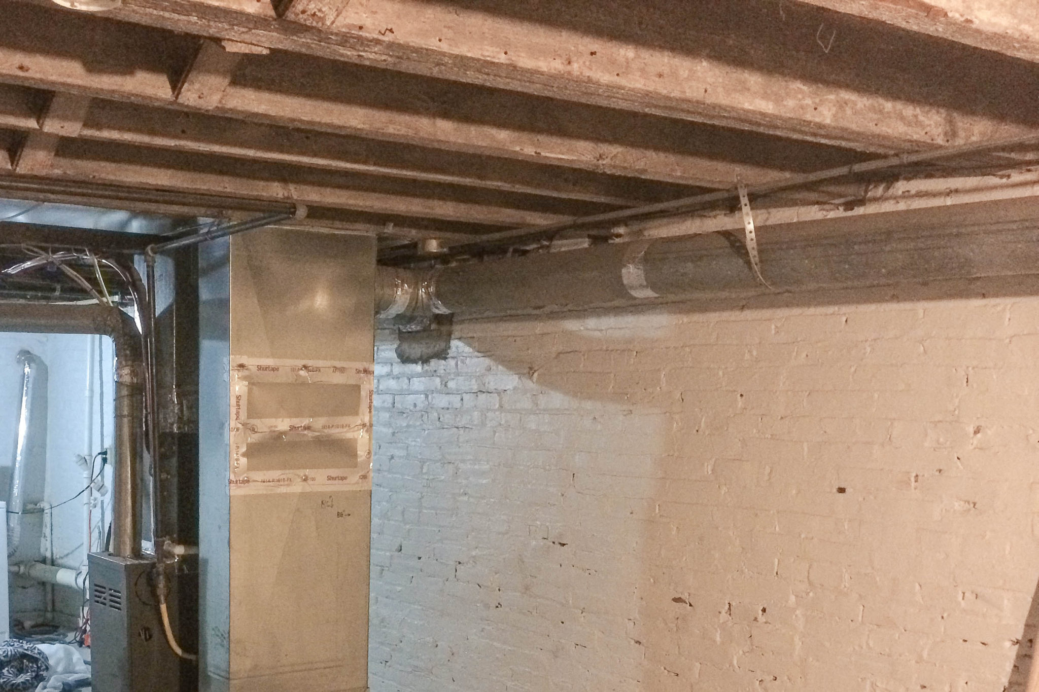 Painting our Exposed Floor Joist Basement Ceiling Effie Row