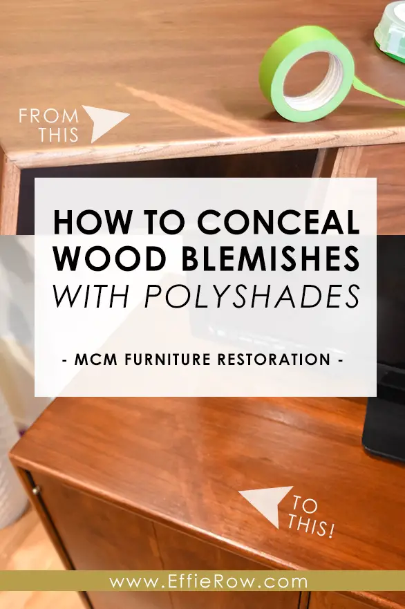 How to repair blemishes and restore MCM furniture. Never use Polyshades or polyurethane without steel wool! | effierow.com
